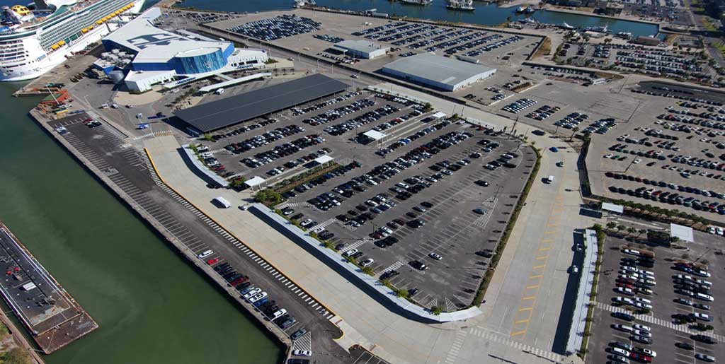 beautiful port of galveston cruise parking terminal 10 north lot