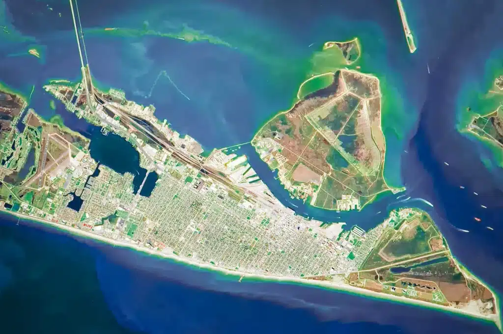 Galveston island map directions guide