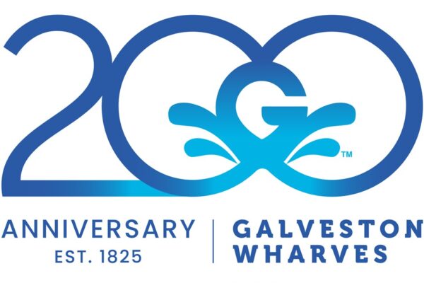 Galveston Wharves 200 Anniversary Est. 1825 logo