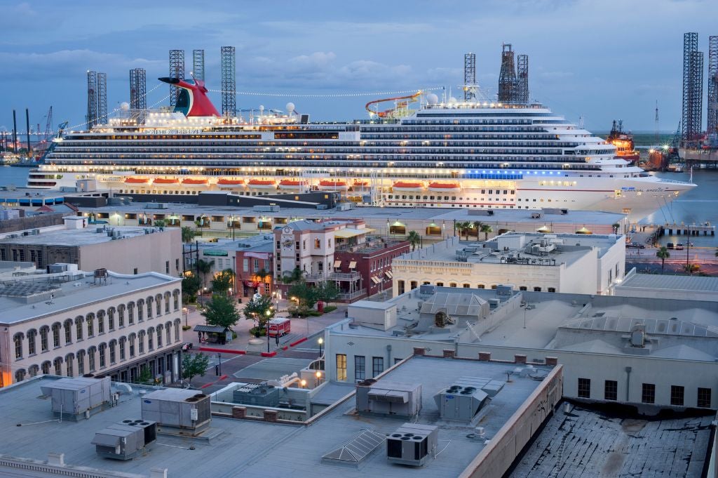 Carnival cruise ship at cruise terminal 25